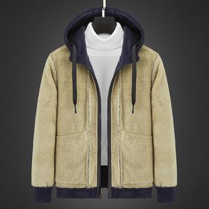 Men's Hoodies & Sweatshirts 7XL 8XL Winter Autumn Men Faux Fur Fleece Pullovers Thick Warm Parkas Coats Wool Sweaters Clothing