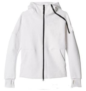 23 Ny hoodie herrsportdr￤kt svartvit sportdr￤kt huva jacka m￤ns och kvinnors vindt￤ta dragkedja sportkl￤der mode zne hoodie