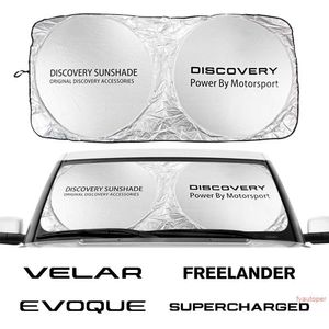 Bil Windshield Sun Shade Cover Auto Parasol för Land Rover Freelander 2 Discovery 3 Evoque Velar Supercharged Autobiography SVR