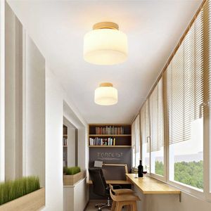 أضواء طلاء الزجاج الشرفة الشمال الشرفة Cloakroom Light LED LED الإبداعي غرفة المعيشة مصباح السقف ممر.