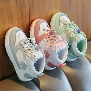 Sneakers Kids Sports Shoes for Boys Casual Spring Autumn High Top Non Slip Girls Board Children SOLED BABY 230209