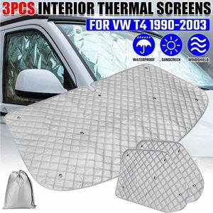 Auto-interne Windschutzscheiben-Abdeckung, Sonnenschutz, UV-Schutz, Autofenster-Sonnenschutz, Windschutzscheiben-Block-Abdeckungs-Set für VW T4 1990–2003