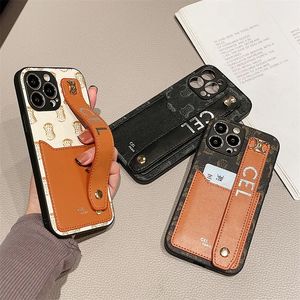 Projektanci iPhone Case Luxurys iPhone 14 Pro Max 11 Pasek na nadgarstek 12 Wysoka wartość 8p skóra 13 wtyka