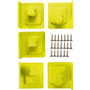 Utensili manuali 5 confezioni Supporto per trapano adatto per Ryobi 18V Tool Dock Hanger con 20 viti