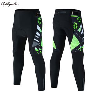 Cycling Pants CYKLOPEDIA Men's Bicycle Pants Competitive 5D Gel Padded MTB Road Bike Tights with 3Pockets Breathable Cycling Long Leggings 230209