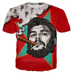 Męskie koszulki Che Guevara Mężczyźni/Kobiety moda fajne 3D drukowane koszulki Casual Tshirt Tops Streetwear