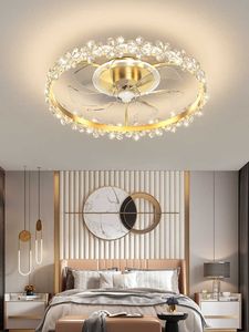 Lights Fans Fansilateur غرفة المعيشة سقف غرفة نوم مع LED Home Decor Corridor هادئة الإضاءة مروحة الإضاءة 0209