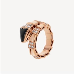 Классическое золотое бриллиантовое кольцо серпантиновое гадюк -кольцо змеи Моссанита для женщин мужское обещание обручальное кольцо мода мода День Святого Валентина Подарок