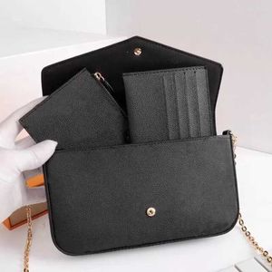 Hochwertige, modische Luxus-Geldbörsen, Designer-Umhängetasche, schwarze Damen-Handtaschen, Geldbörsen, Kartenhalter, Handtasche, Schultertasche, Mini-Geldbörse, Corn-Geldbörsen M61276