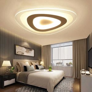 リビングルームベッドルームラストレスデサラアクリル天井ライトのための超薄型表面マウントモダンなLED天井ランプ0209