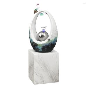 Decorazioni natalizie Decorazione fontana d'acqua Moderna luce di lusso Soggiorno Mobile TV Desktop Pavimento del corridoio fortunato