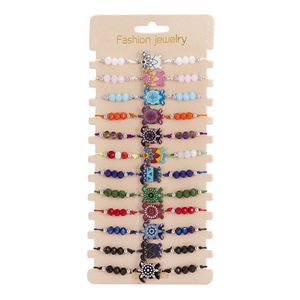 Beaded Bohemian Color Tortoise Mixed Beads Strands 12 Pieces Soft Y Adjustable Bracelet Drop Delivery 202 Dhzfh