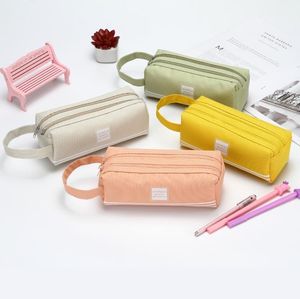 Large Capacity Stationery Storage Bag Cute Pencil Case Oxford Cloth Pen cases Kawaii Gifts Office Students Kids School Supplies SN5102