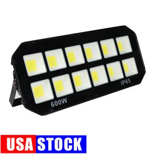 LED LED FOONLOWLS 200W 400W 600W Luzes de inundação ao ar livre IP65 Segurança 85-265V 6500K Cold White Usalight