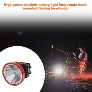 Proiettori Lampada frontale Ricaricabile Esterno Portatile Cordless Faro Escursionismo Pesca Ricerca Lampada frontale Luce mineraria turistica