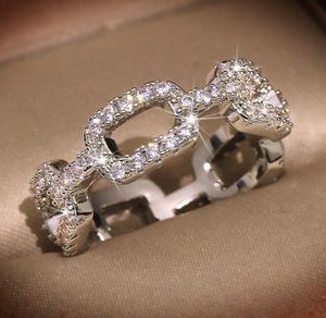 Модные бренды кольца для женщин, сияющих украшения хрустального кольца с бриллиантовым камнем