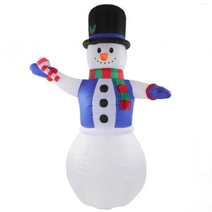 Party Decoration Blow Up Christmas Snowman Bright LED Light 7.9ft Height Inflatable For Garden