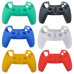 Miękka ochronna pokrywa silikonowa obudowa skóry Przypadki Okładka do kontrolera PS5 PlayStation 5 Gamepad Joystick