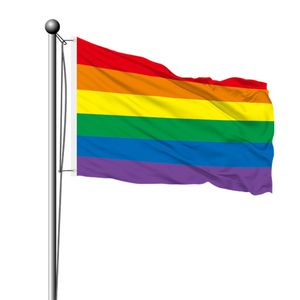 Bandeira do arco -￭ris por atacado 90x150cm Gay Pride Pride No. 4 Flag LGBT dispon￭vel no estoque