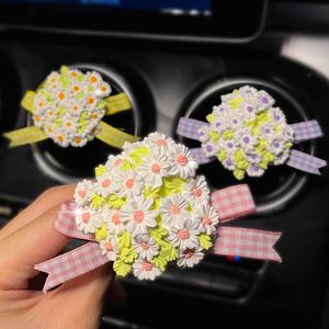 Interior Decorations Car aromatherapy net red flower conditioner air outlet ornaments perfume fragrance extender car decorative supplies 0209