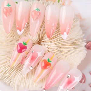 Nail Art Decorations 90pcs Heart Mulitcolor Charms Bow Flower Shining Transparent Glass Nails Supplies For Professionals Stac22