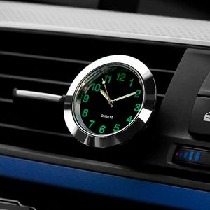 Dekorationer Automobile Quartz Clock CAR -dekoration Ornament Fordon Auto Interiör Klocka Digital Pointer Air Condition Outlet Clip 0209