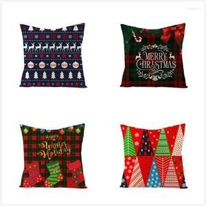 Pillow Pillowcases Christmas Sofa Bed Home Decor Cover Funda Cojin Housse De Coussin Cojine Kussenhoes Case 45 45CM