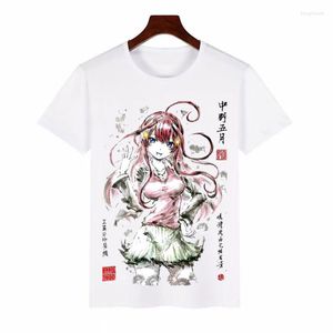 Мужские рубашки T the Quintessential Quintuplets Cosplay Fash Splay Fashion Anime Ink Painting Tops Toe Tee