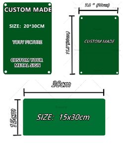 Металлическая художественная роспись на заказ, винтажная металлическая вывеска на заказ, Настенный декор, жестяная вывеска, домашний декор, живопись, таблички, художественный постер size30x20cm w02