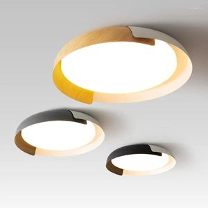 Taklampor modern nordisk led ljus runda lampor hem sovrum studie vardagsrum 24w 36w ytmonterad belysningsarmatur