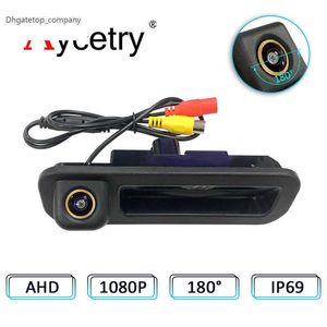 New 180 Degree 1080P AHD Car Rear View Camera For Ford Focus 2012 2013 Focus 2 3 Vehicle Trunk Handle Reversing Camera Night Vision