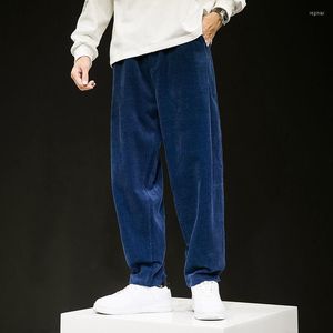 メンズパンツMRGB韓国ファッションソリッドコーデュロイズボンズメンズカジュアル特大のストリートウェア2023春秋の男メンズ服