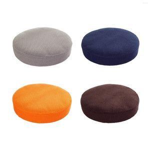 Chair Covers Round Bar Stool Cover Elastic Washable Stretch Seat Cushions Cushion For Barstool Home Cafe Kitchen