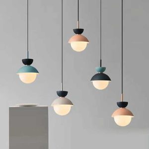 Lights Nordic Pendant Light LED Hanging Lamp for Living Room Kitchen Cafe Restaurant Ceiling Chandelier Dining Table Lighting Fixtures 0209