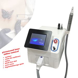 Macchina laser a picosecondi Macchina laser per rimozione tatuaggi Picolaser a picosecondi 1064 532 755nm Laser Q-switched Nd Yag portatile