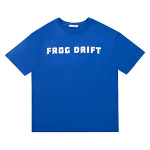 Camisetas masculinas sapo drift novo verão o-gola algodão algodão sólido manga curta swag hip hop streetwear camisetas top T230209