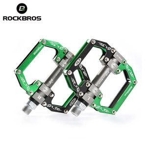 Cykelpedaler Rockbros Cycling MTB Ultralight Bike Bicycle Pedals Mountain Road Cykeldel Pedaler Aluminiumlegering 3 Styles Bicycle Hollow Pedals 0208