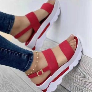 Plataforma para o Leves With Heels Women Sandals Wedges Sandalias Mujer Casual Summer Shoes T230208 955