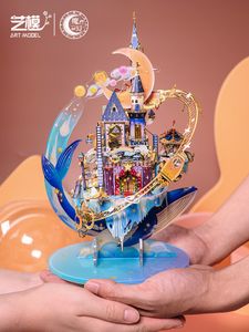 Blocks Art Model 3D Metal Puzzle Starlit Amusement Park kit DIY Laser Cut Assemblare Jigsaw Toys REGALO per bambini 230209