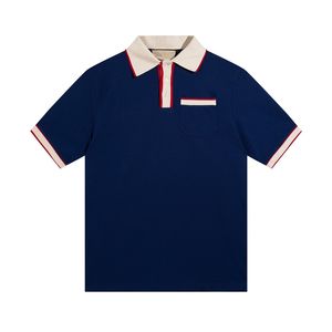 Mens Fashion Polo рубашка роскошная итальянская мужчина 2023 дизайнерская одежда с коротким рукавом мода Men Men Summer Funt Eurue Size XS-L