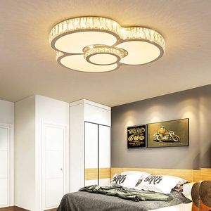 Plafoniere Nuove plafoniere a led Soggiorno moderno Apparecchi di illuminazione per camera da letto lampada creativa per sala da pranzo con luce di cristallo 0209