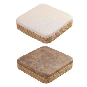 Pillow Square Ottoman Footstool Modern Flat Seat Handmade Floor Pouf Mat For Living Room Office Picnic Meditation Decoration