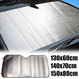 Bilens främre fönster solskydd UV -skydd Infällbar skugga Sun Protector Windshield Visor Cover Auto Curtain Sunshade Accessories