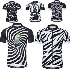 Racing Jackets Cycling Jersey Breathable MTB Bicycle Clothing Mans Bike Clothes Maillot Roupa De Ciclismo Black White Reflective