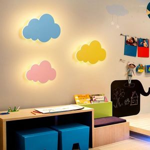 Wall Lamps Energy Saver-Modern Cartoon Lamp Girl Pink Light Cloud Cute LED Aisle Corridor Decor Eye Protection