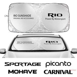 Auto Voorruit Zonnescherm Cover Voor Kia CARENS CARNAVAL CERATO K5 MOHAVE NIRO PICANTO RIO SELTOS SPORTAGE STINGER VENGA Parasol