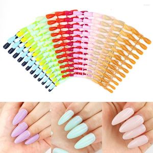 Unghie finte 16 colori unghie francesi Waterdrop Cross-border Nail Art Factory Outlet Falso