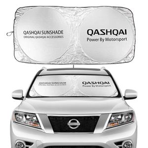 Car Windshield Sunshades Sun Shade Covers Front Window Visors for Nissan Qashqai J10 J11 2018 2019 Auto Windowshade Accessories