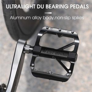 Pedais de bicicleta Ultralight Aluminum Ligy Pedals 2 Sealeds Roldes Bike Pedal