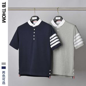 T-shirts Tom Tee Brown Short Sleeve Round Neck 23SS Stripe Leisure Casual Fashion Designer Classic Polo Shirt TB Summer Ny Color Matching L NDKZ